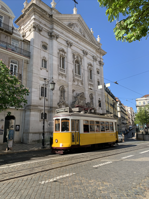 Lisbon Portugal Street Car